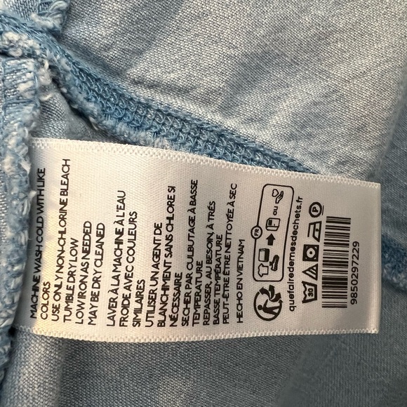 Free people Jude denim pullover size XS - Picture 7 of 8